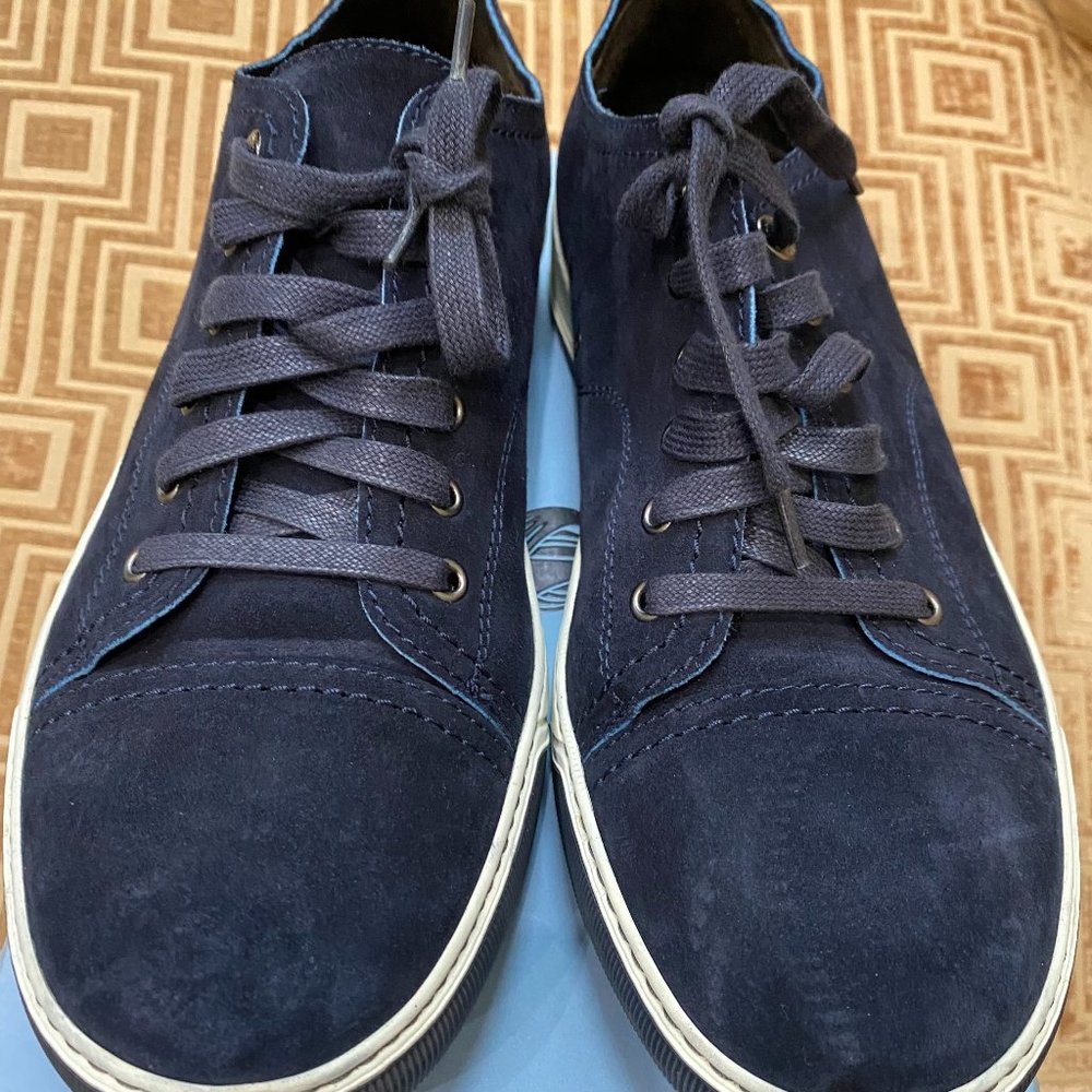 LANVIN - Blue Color Edge SUEDE Sneakers - MEN 9US